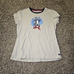 Ariat Shirt Girls Youth XXL Short Sleeve Beige Horse *Missing Care Tag*